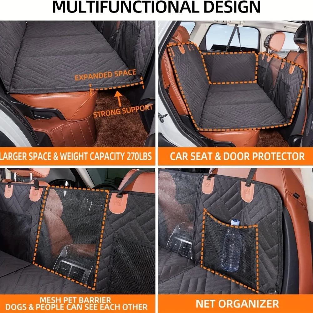 Waterproof Portable Back Seat Pet Cover