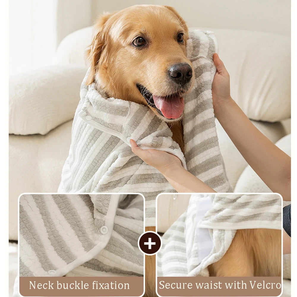 Premium Quick-Dry Pet Drying Robe
