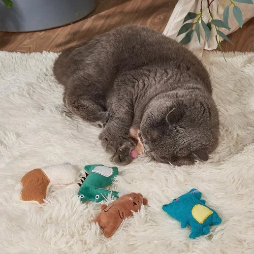 Interactive Catnip Plush Toy for Cats