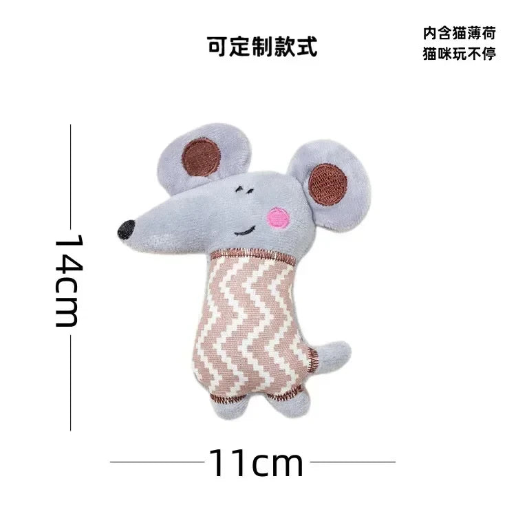 Interactive Catnip Plush Toy for Cats