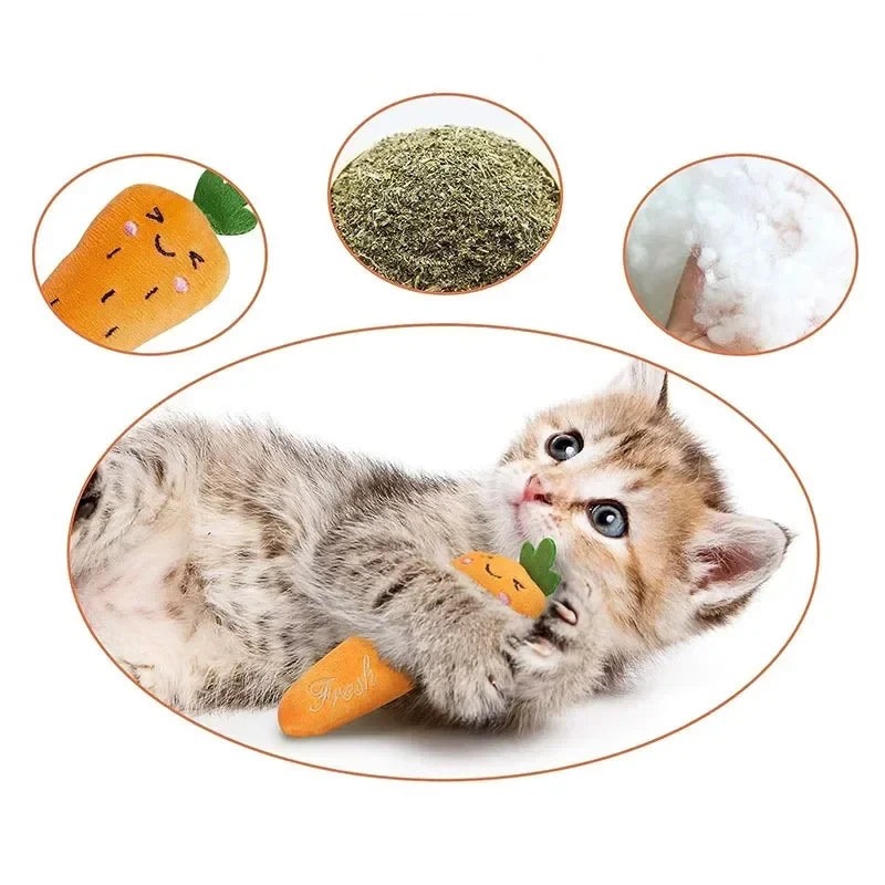 Interactive Catnip Plush Toy for Cats