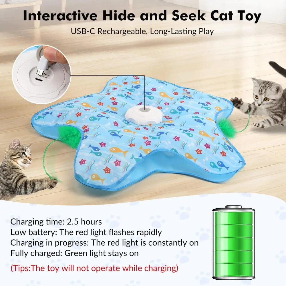 Interactive Motion-Sensing Cat Toy
