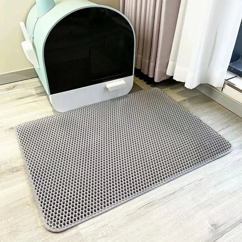 Double-Layer Waterproof Cat Litter Mat – Easy Clean