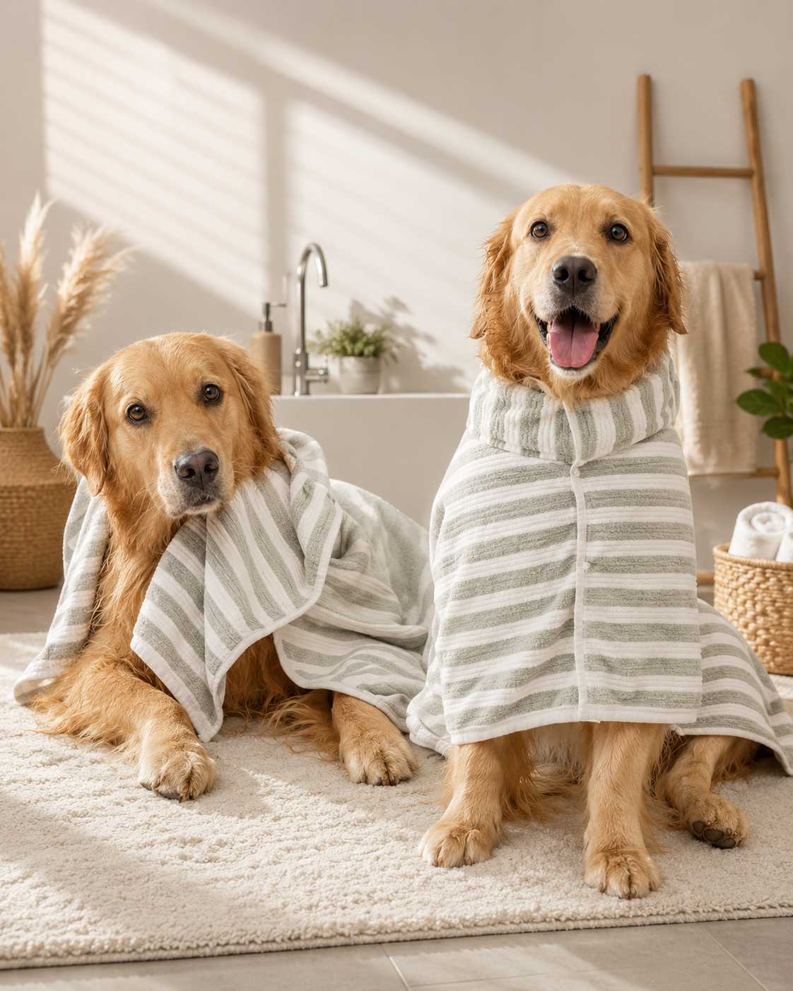 Premium Quick-Dry Pet Drying Robe